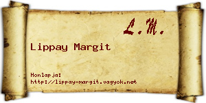 Lippay Margit névjegykártya